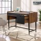 Hampstead Park Grand Walnut Compact Desk